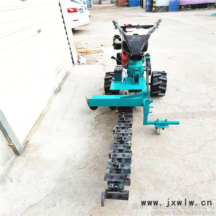 廣盛  柴油電啟動(dòng)鏈條式開(kāi)溝機(jī) 自走式管道埋管開(kāi)槽機(jī) 電纜埋線開(kāi)槽機(jī)