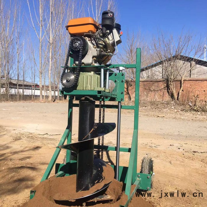 陜西便攜式立柱打孔機 籬笆樁挖坑機 植樹種樹打孔機